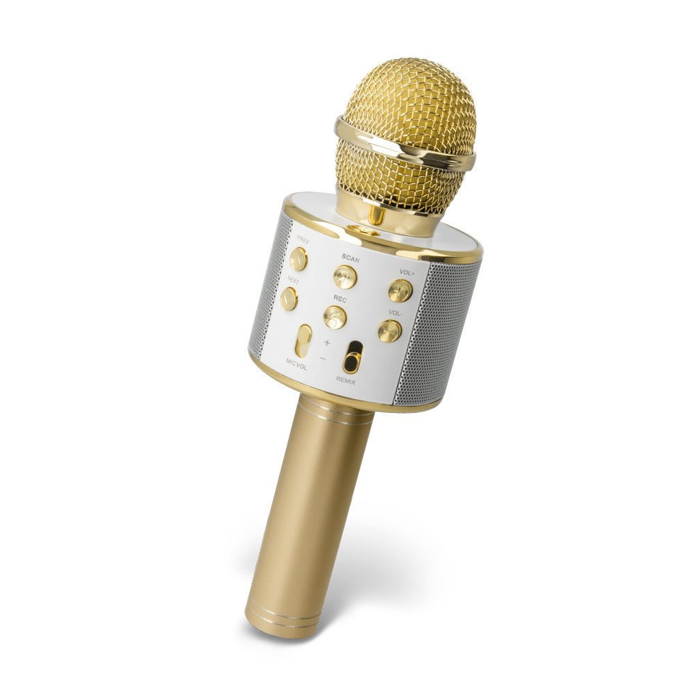 Forever Bluetooth microphone with speaker BMS-300 gold