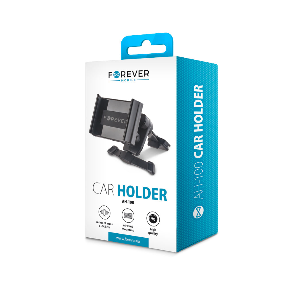 Support voiture pour aération Forever AH-100 — Noir, rotation 360°