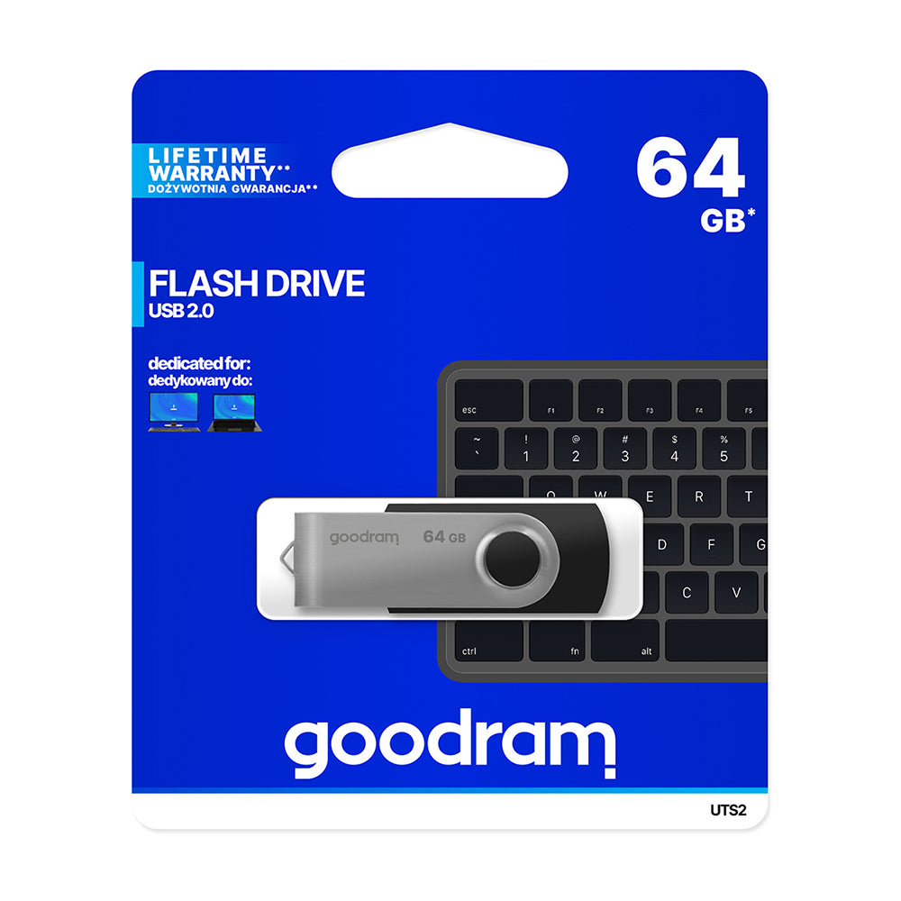 Clé USB Goodram Twister 64GB USB 2.0 noir