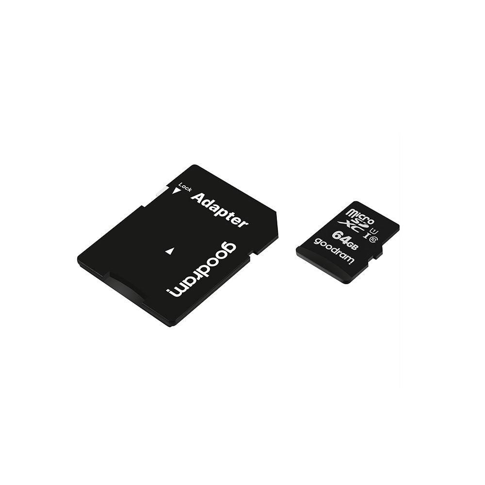 Carte mémoire GoodRam microSDXC 64GB classe 10 UHS-I + adaptateur