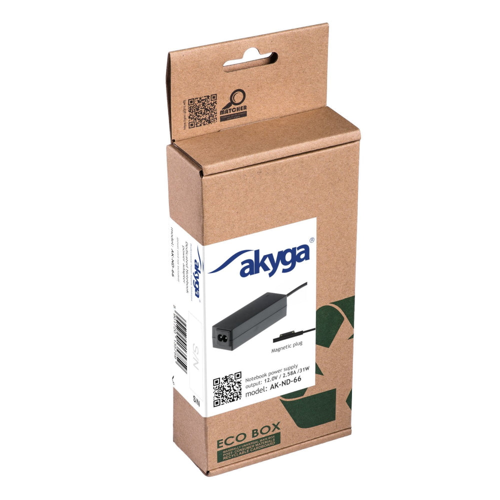 Akyga power supply AK-ND-66 12.0V / 2.58A 31W Surface Connect Surface PRO 3 1.2m