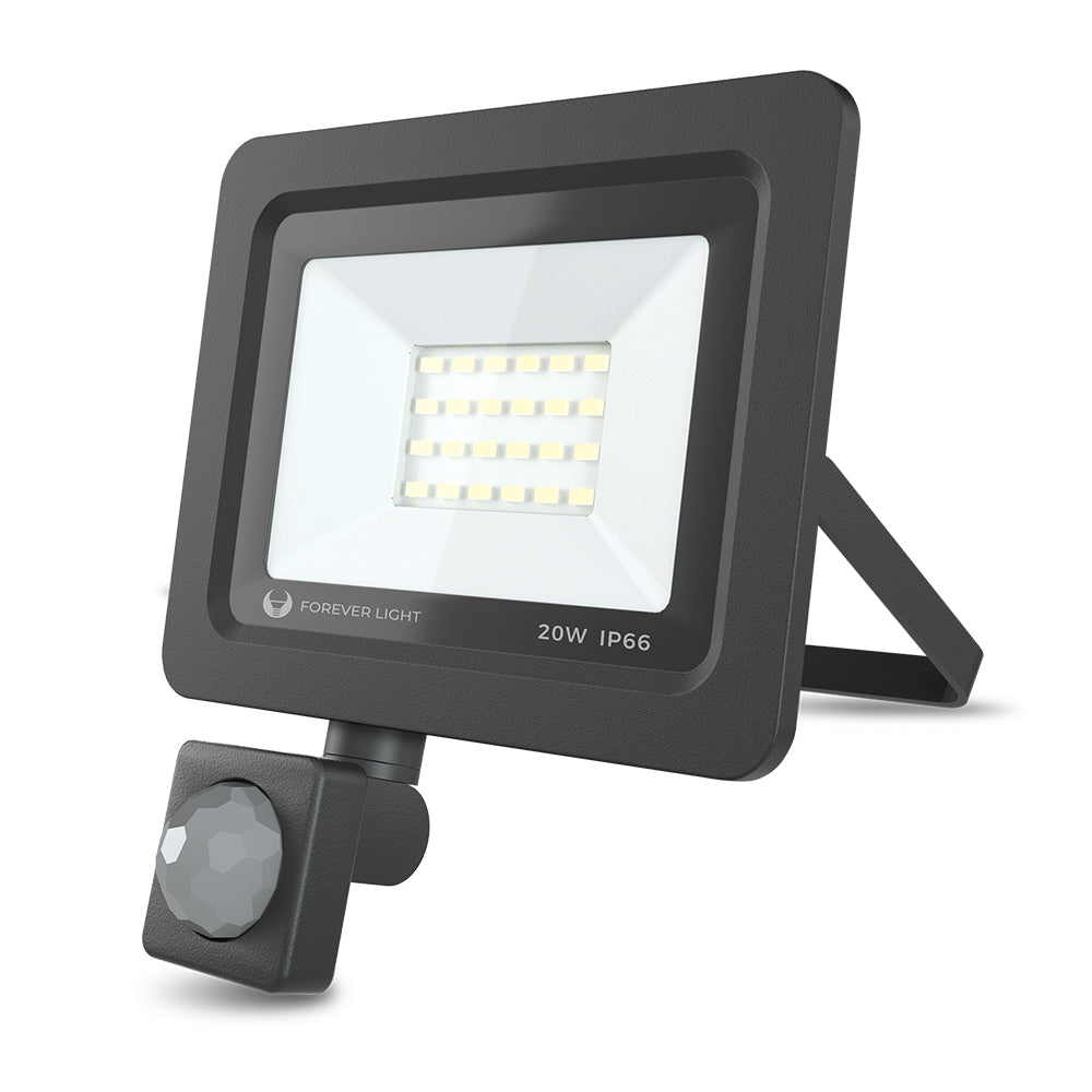 Projecteur LED PROXIM II 20W 4500K IP66 avec détecteur PIR