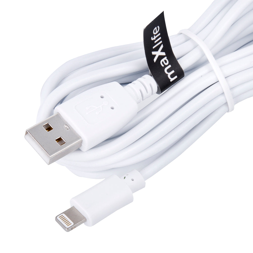 Câble USB Lightning Maxlife 3m — Charge rapide 2A