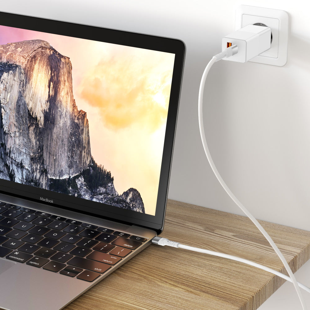Forever Core High Power cable USB - USB-C 2,0 m white 100W for GaN