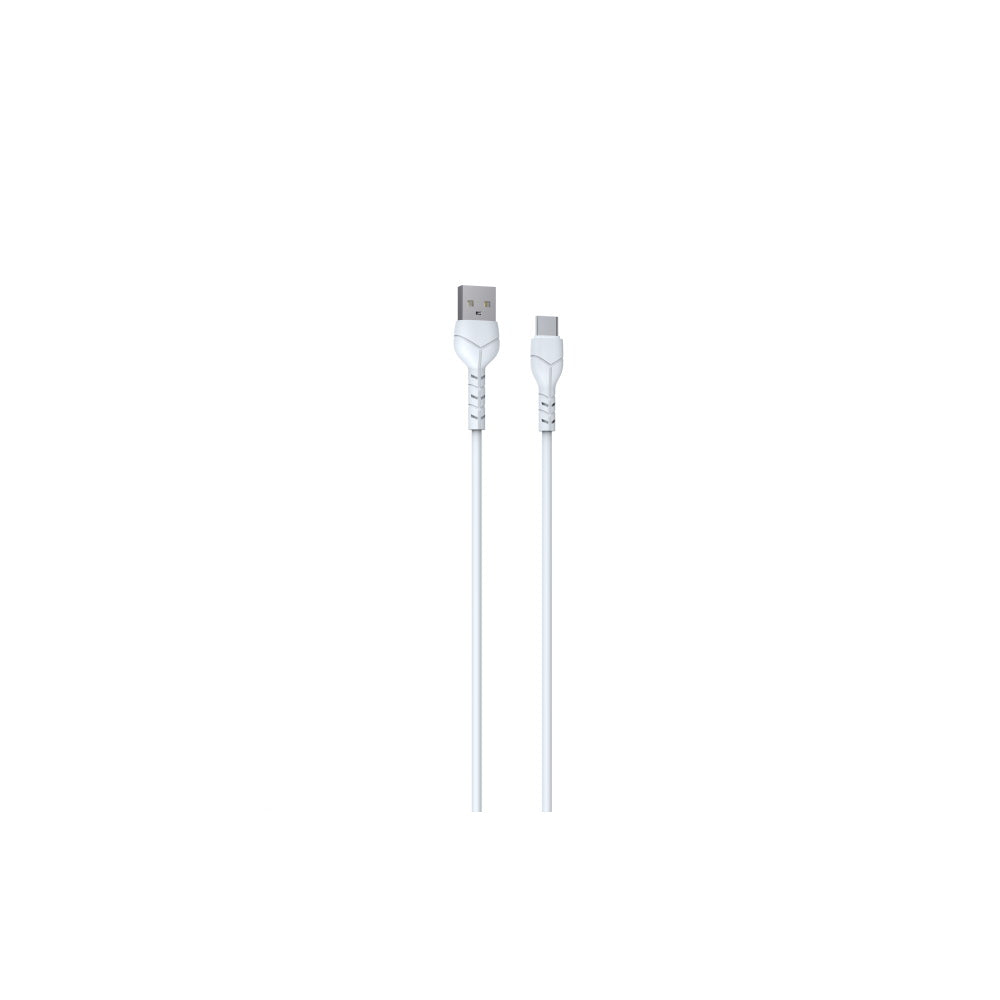 Câble Devia Kintone V2 USB vers USB-C 1m 2,1A blanc — lot de 30 pcs