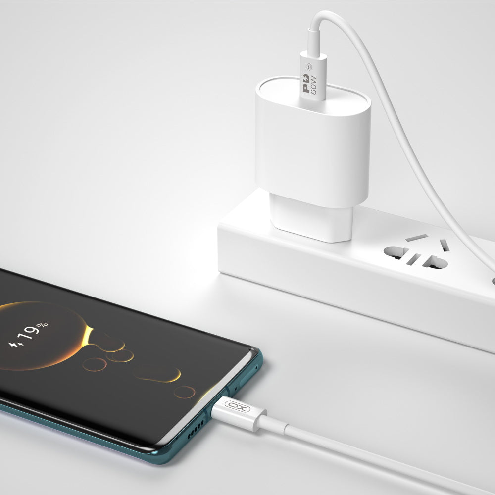 XO cable NB-Q190B PD USB-C - USB-C 2,0m 60W white