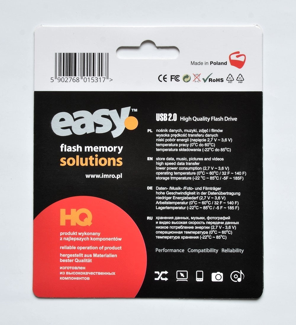 Clé USB Imro Easy 128GB USB 2.0 Noir