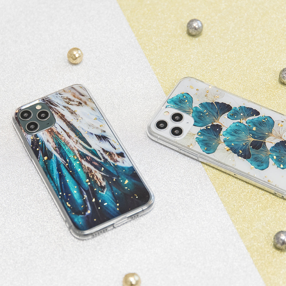 Gold Glam case for Samsung Galaxy A25 5G (global) feathers