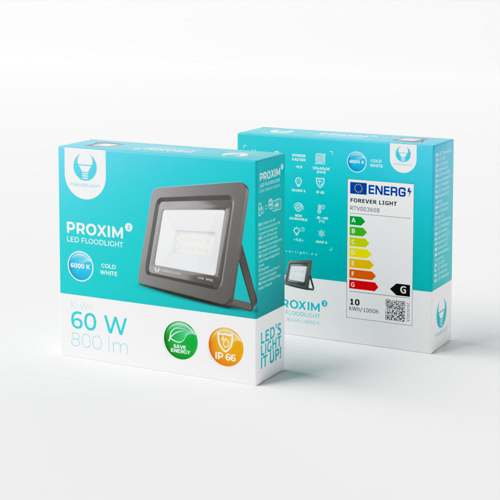 Projecteur LED PROXIM II 10W 6000K IP66 Forever Light