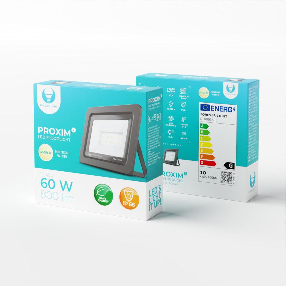 Projecteur LED PROXIM II 10W 4500K IP66 Forever Light