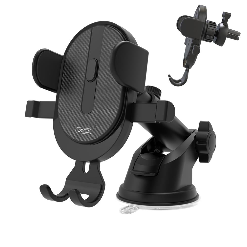 Support auto XO C60 universel gravité — noir