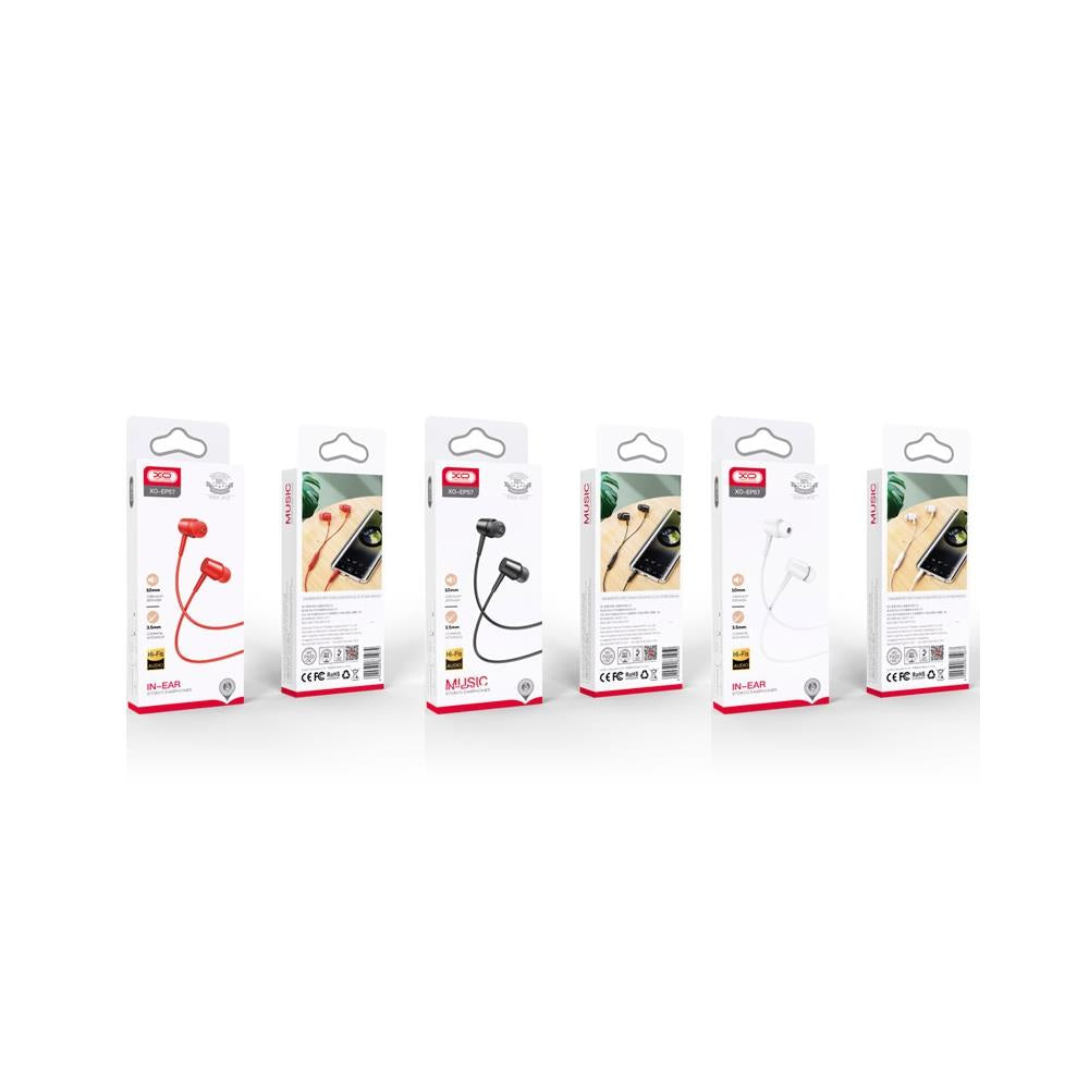 Écouteurs XO EP57 jack 3,5mm blanc