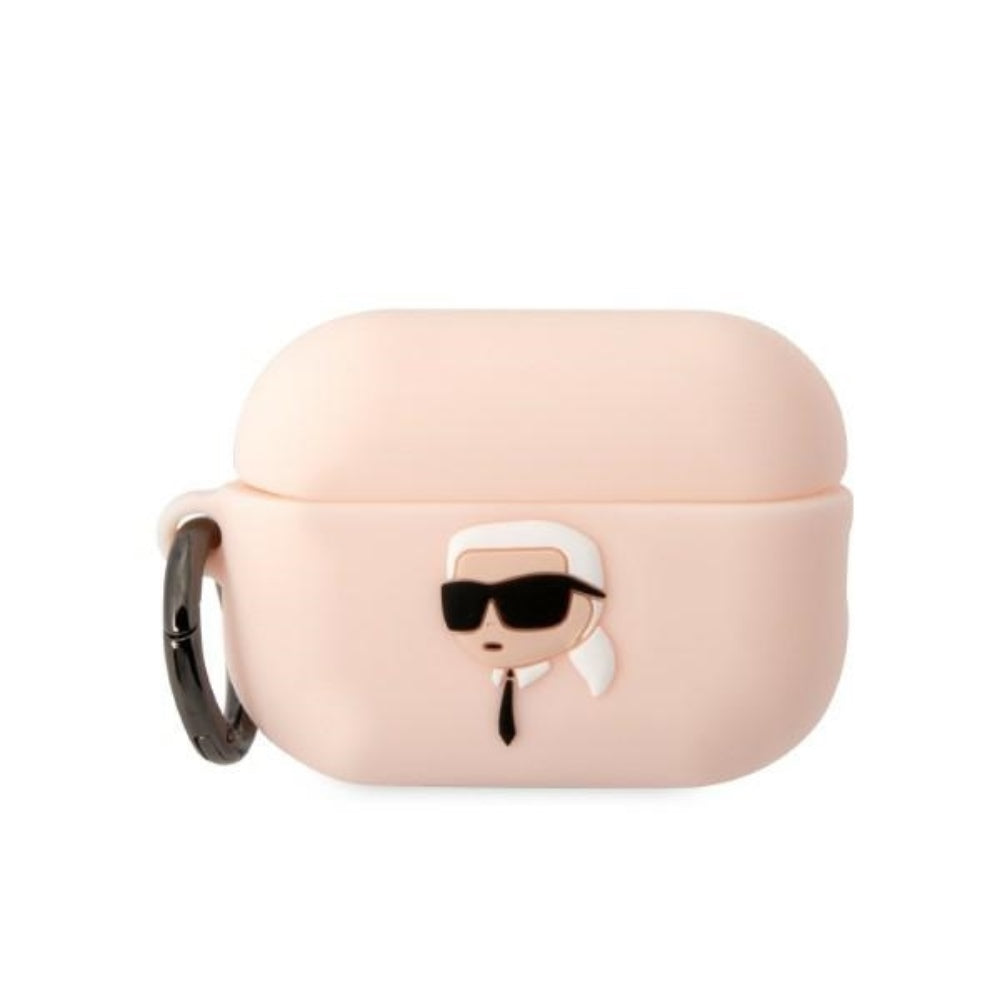 Karl Lagerfeld case for Airpods Pro 2 KLAP2RUNIKP white 3D Silicone NFT Karl