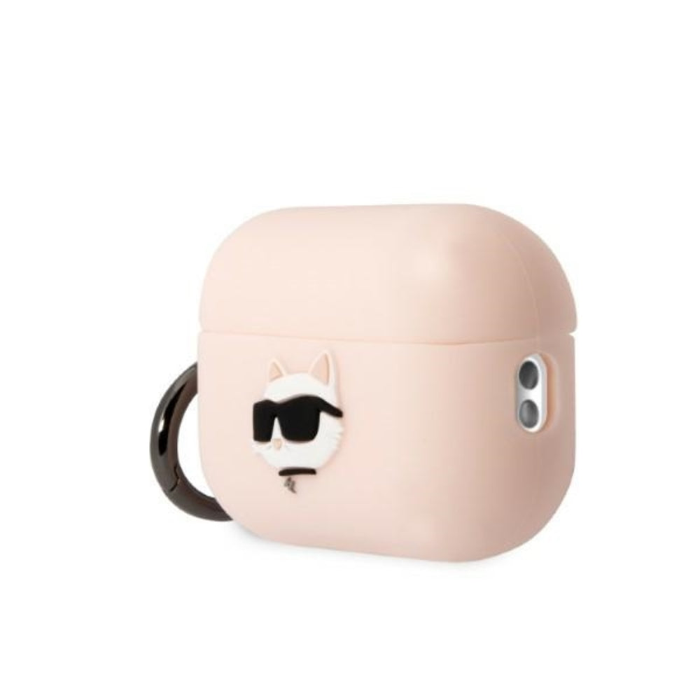 Karl Lagerfeld case for Airpods Pro 2 KLAP2RUNCHP pink 3D Silicone NFT Karl
