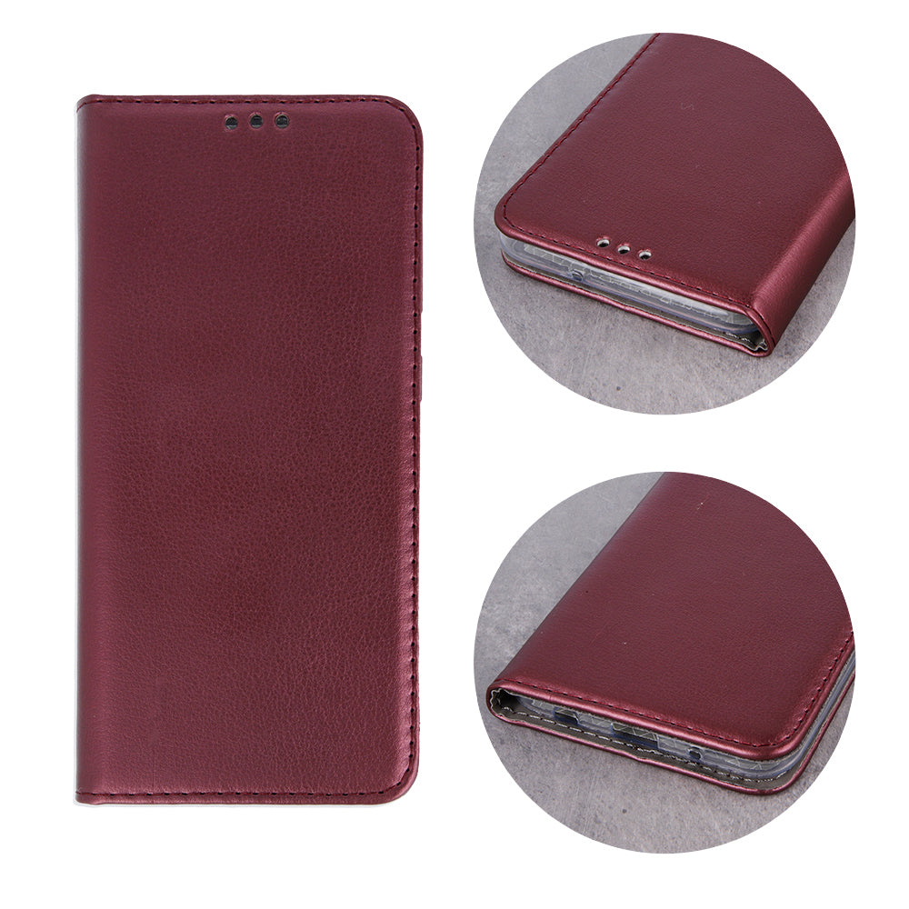 Smart Magnetic case for Honor 200 Smart burgundy