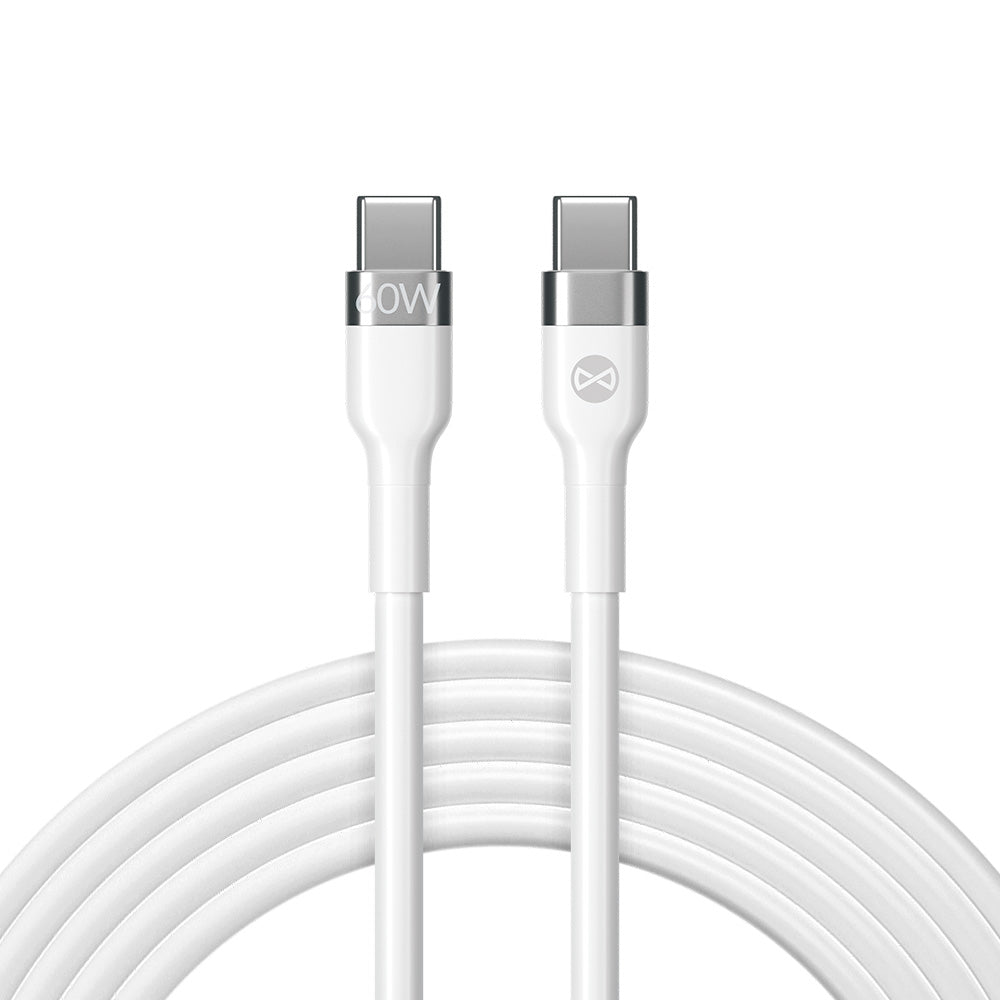 Câble USB-C Forever Flexible — 1m 60W Blanc