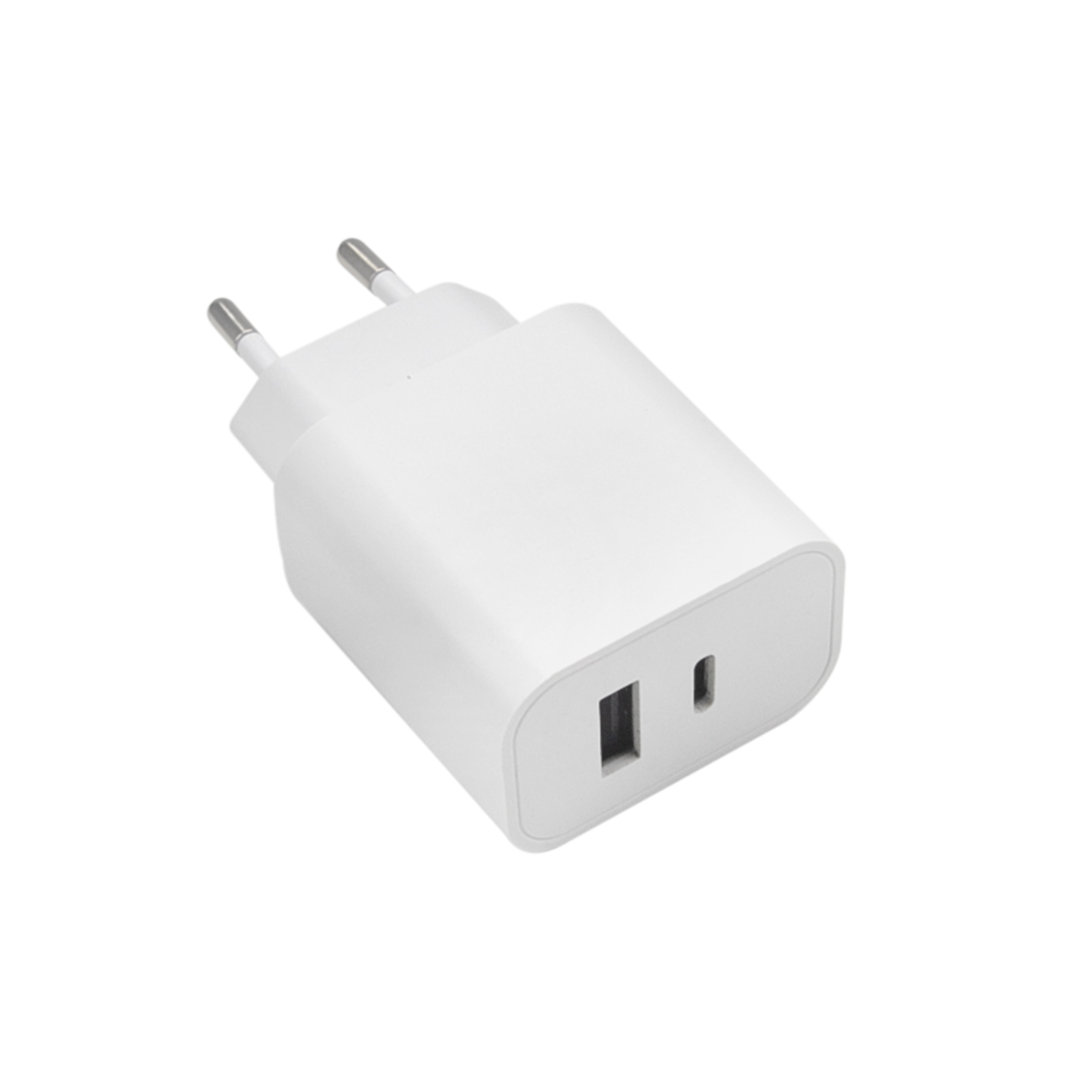 Maxlife MXTC-06 PD QC charger 1x USB-C 1x USB 20W white