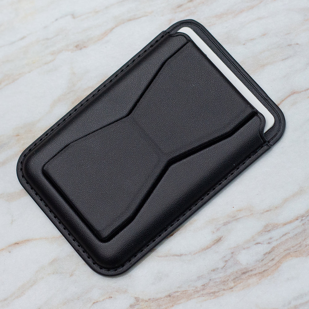Card holder with stand black