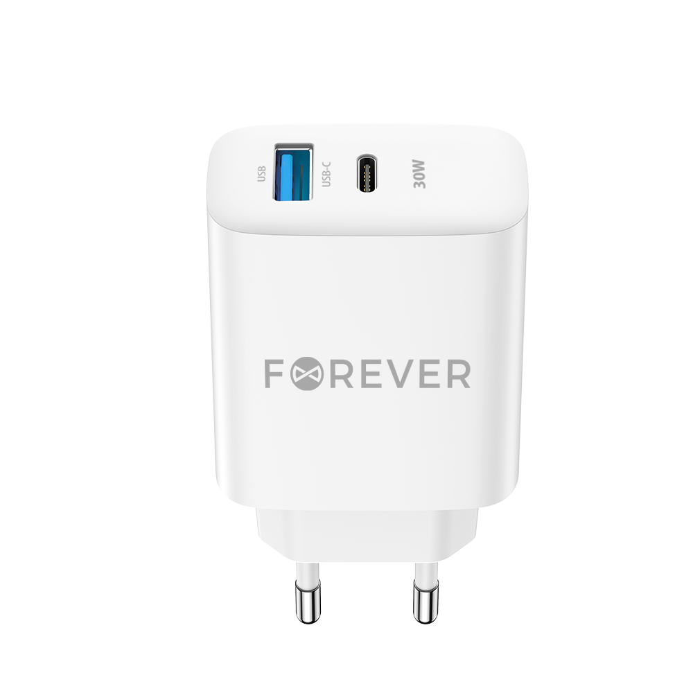 Chargeur mural Forever TC-07 30W USB-C + USB