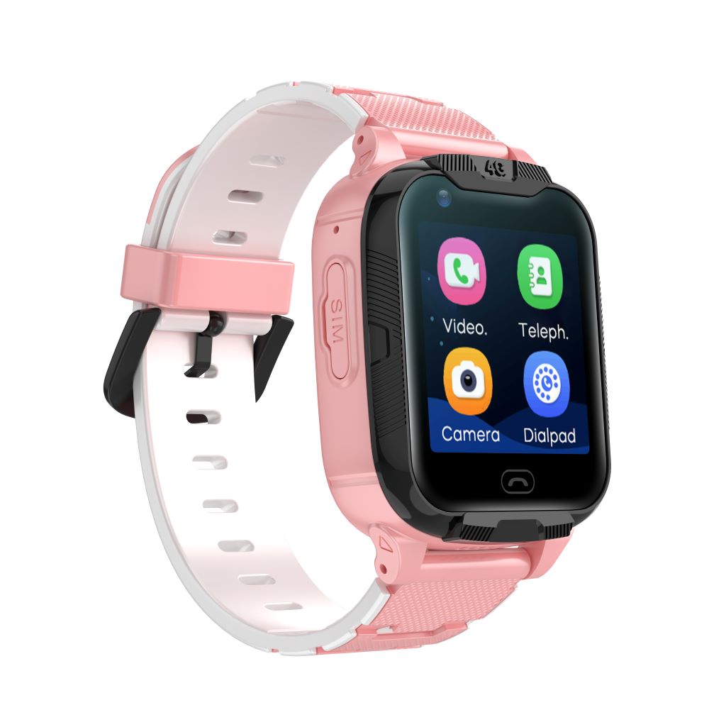 Montre connectée Maxlife 4G MXKW-350 rose GPS WiFi