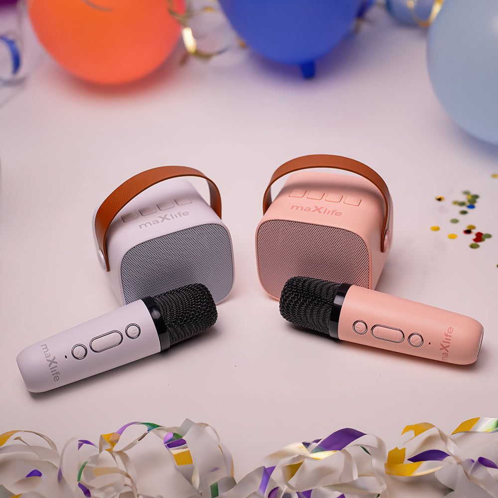 Maxlife Bluetooth karaoke speaker MXKS-100 pink