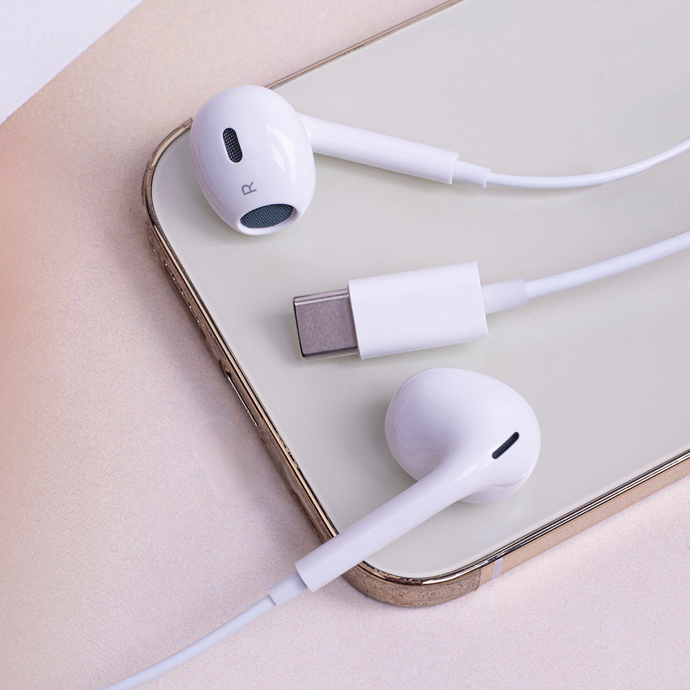 Écouteurs Maxlife MXEP-04 — USB-C blanc