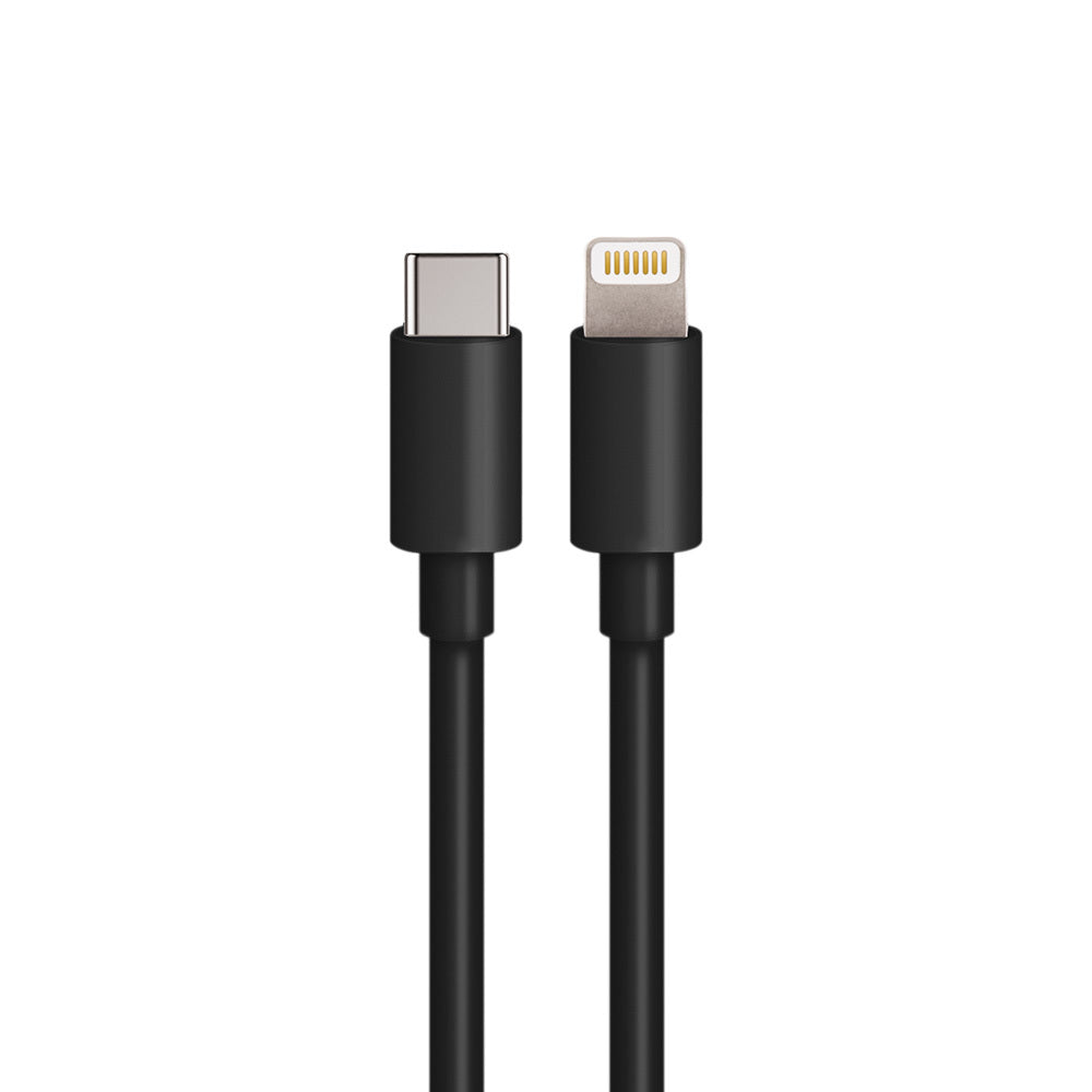 Maxlife MXCC-04 PD QC car charger 1x USB-C 1x USB 20W black + USB-C - Lightning cable 27W