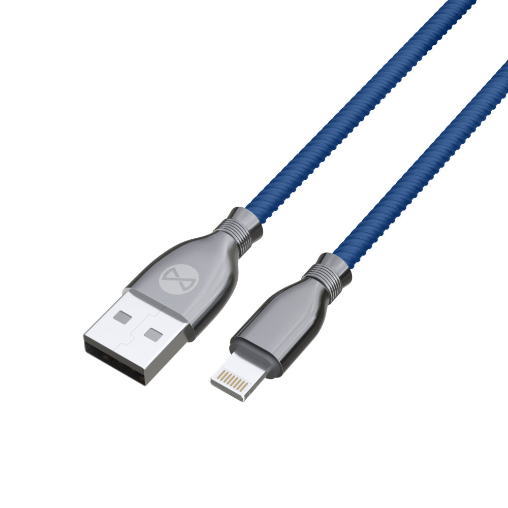 Câble USB-Lightning Forever Tornado 1m 3A bleu