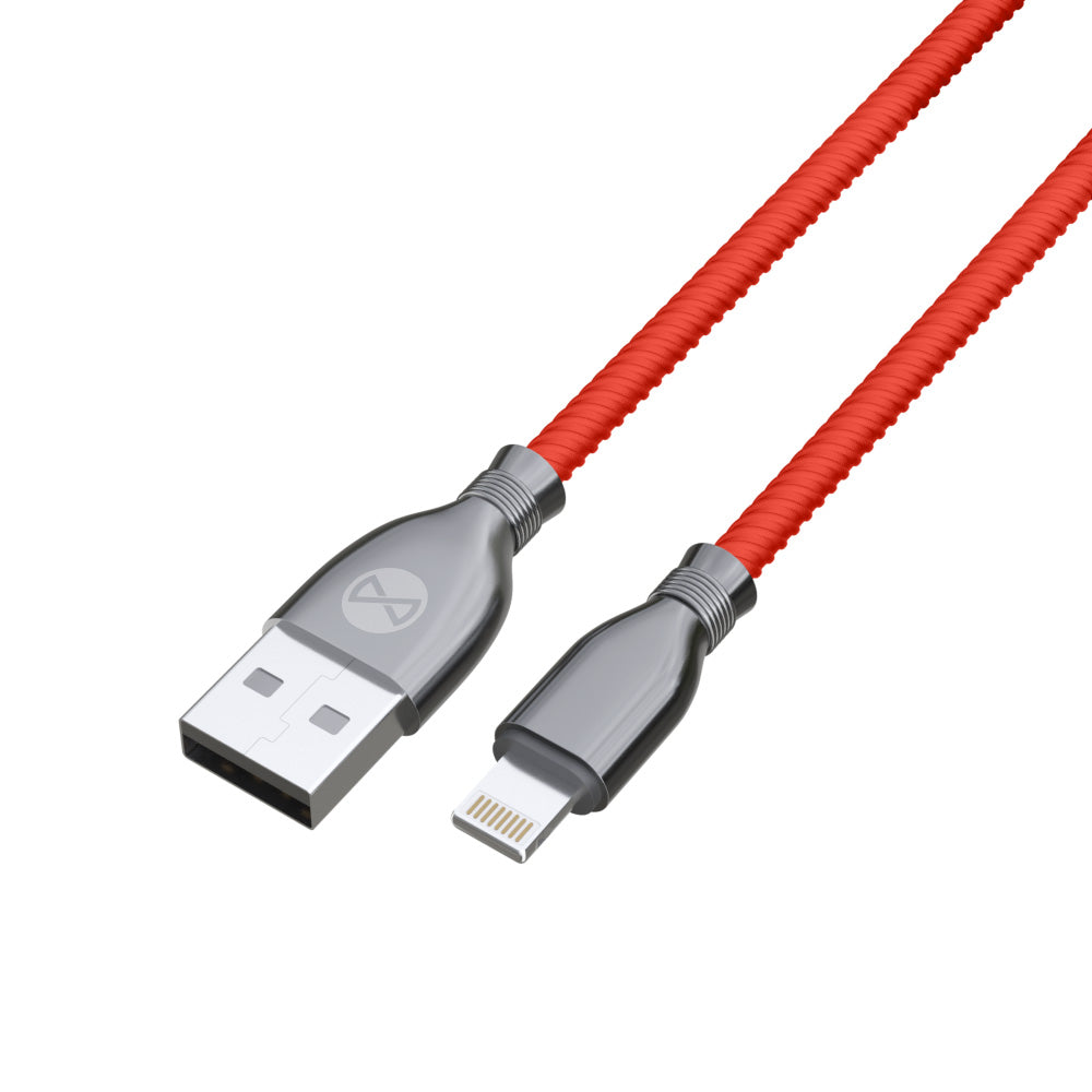 Câble USB-Lightning Forever Tornado 1m 3A rouge