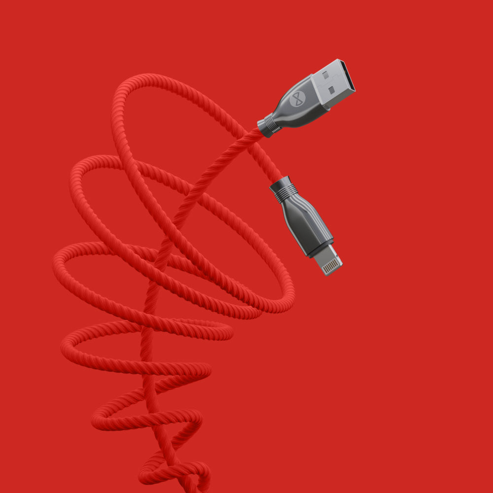 Câble USB-Lightning Forever Tornado 1m 3A rouge