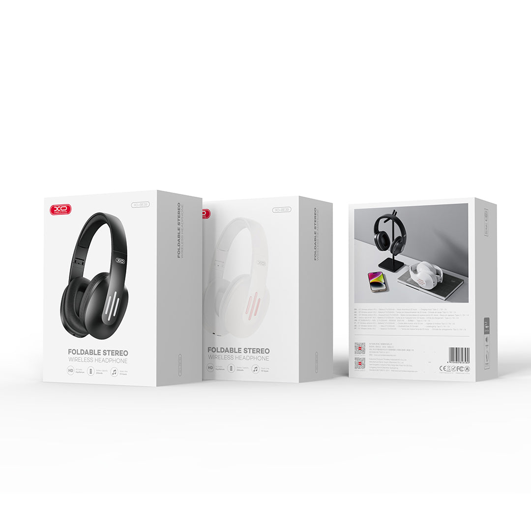 XO Bluetooth headphones BE39 black