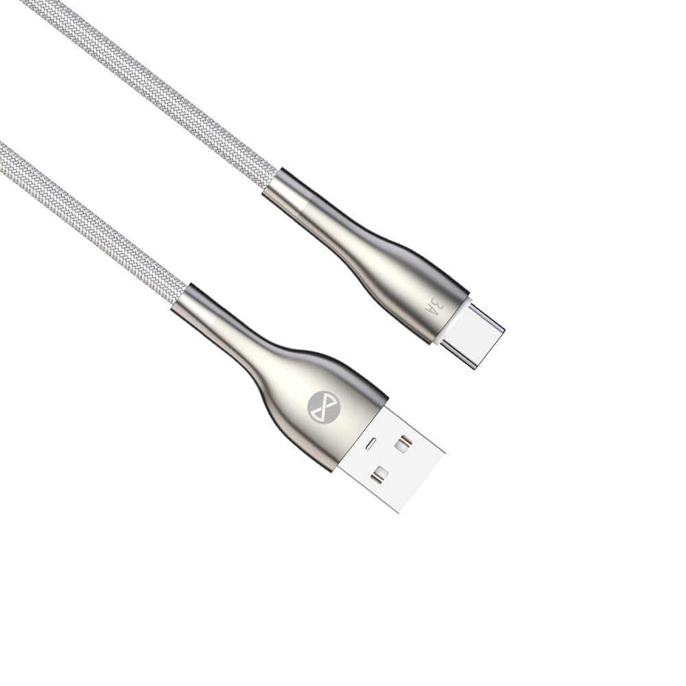 Câble USB-A vers USB-C Forever Sleek — 1m, 3A, charge rapide