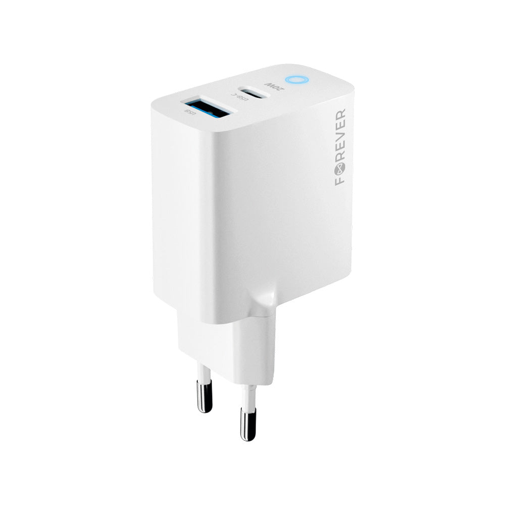 Chargeur mural Forever TC-06 20W USB-C + USB