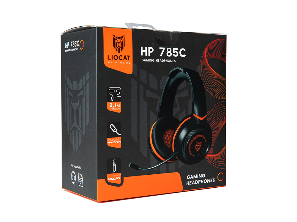 Casque audio Liocat HP 785C noir — micro intégré filaire