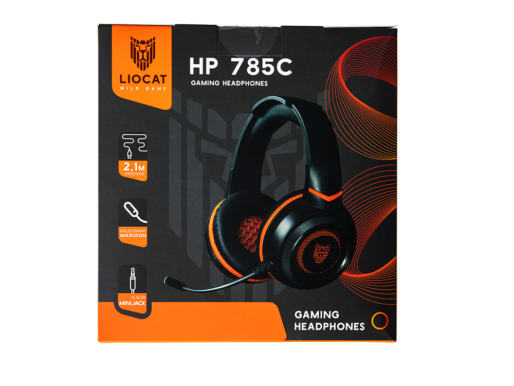 Casque audio Liocat HP 785C noir — micro intégré filaire