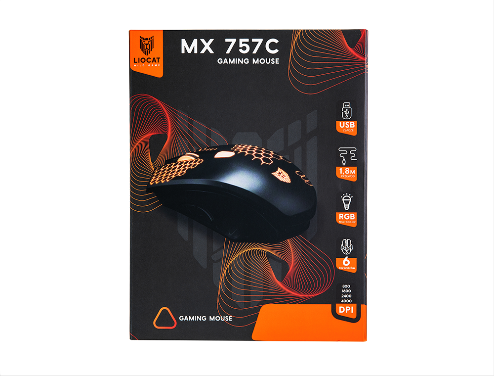 Liocat gaming mouse MX 757C black