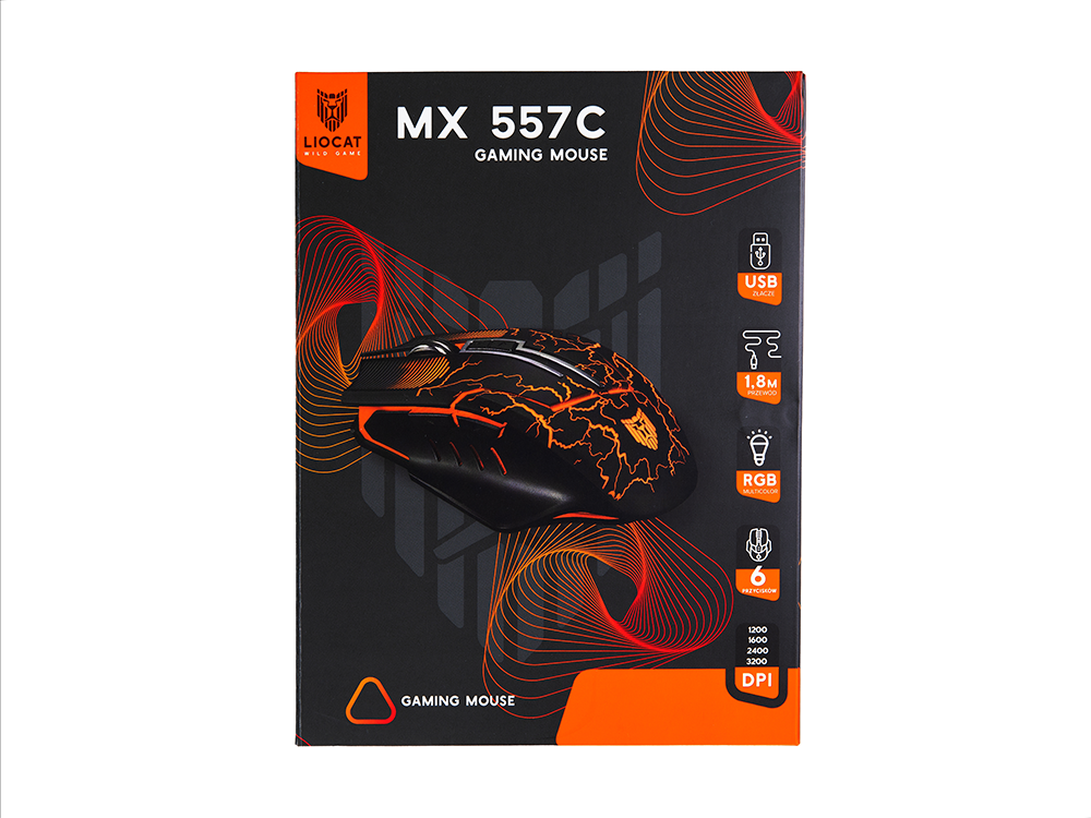 Liocat gaming mouse MX 557C black
