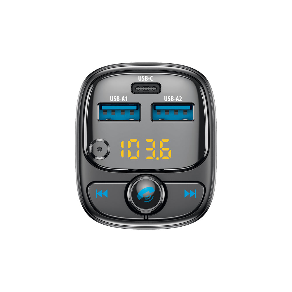 Chargeur Transmetteur FM Bluetooth Forever TR-370 2xUSB-A USB-C 30W noir
