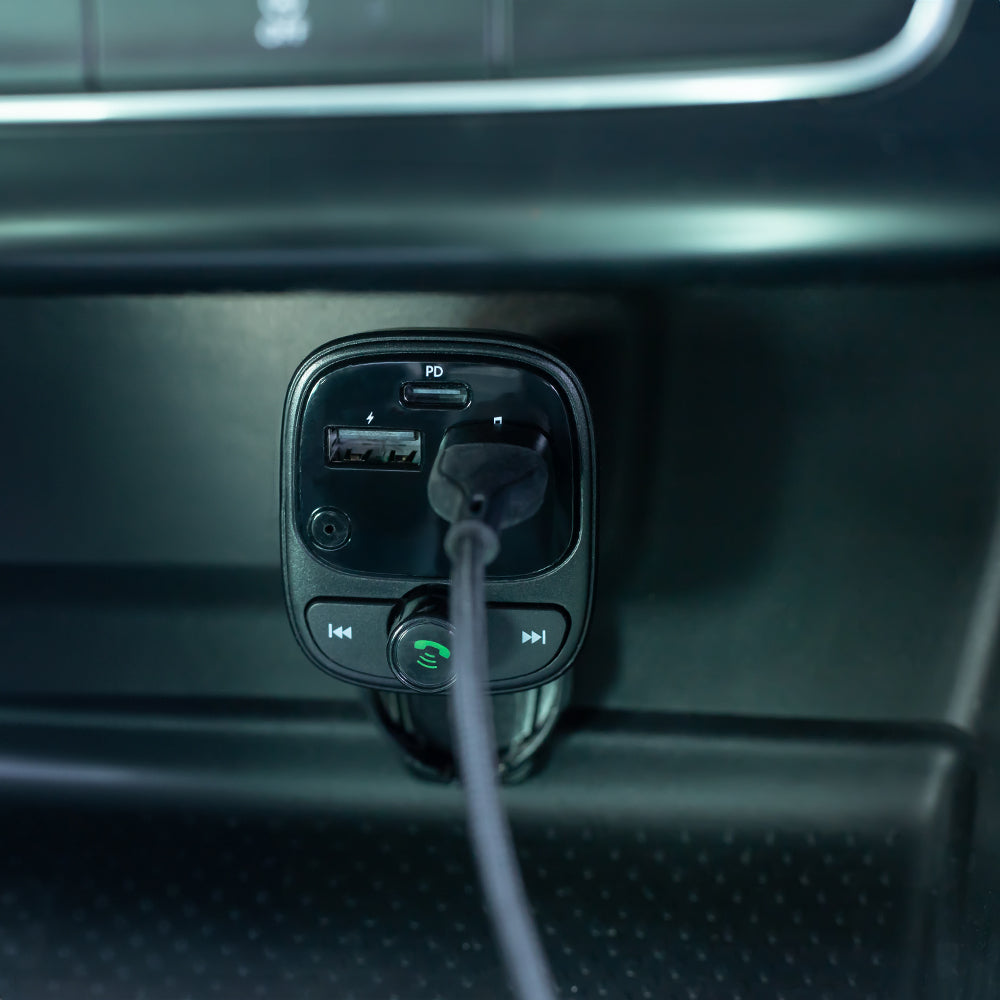 Chargeur Transmetteur FM Bluetooth Forever TR-370 2xUSB-A USB-C 30W noir