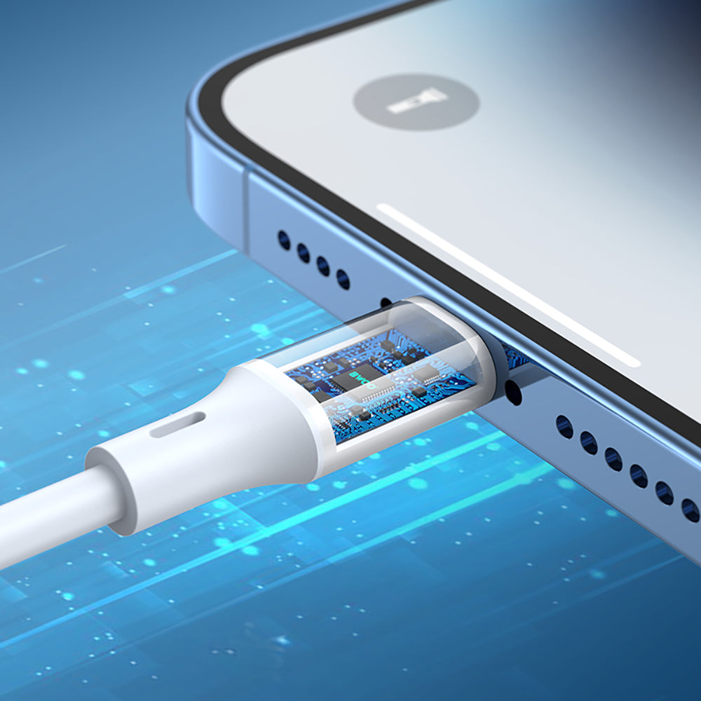 BWOO Cable USB-C - Lightning 1m 27W ABS + TPE X283 C-L white
