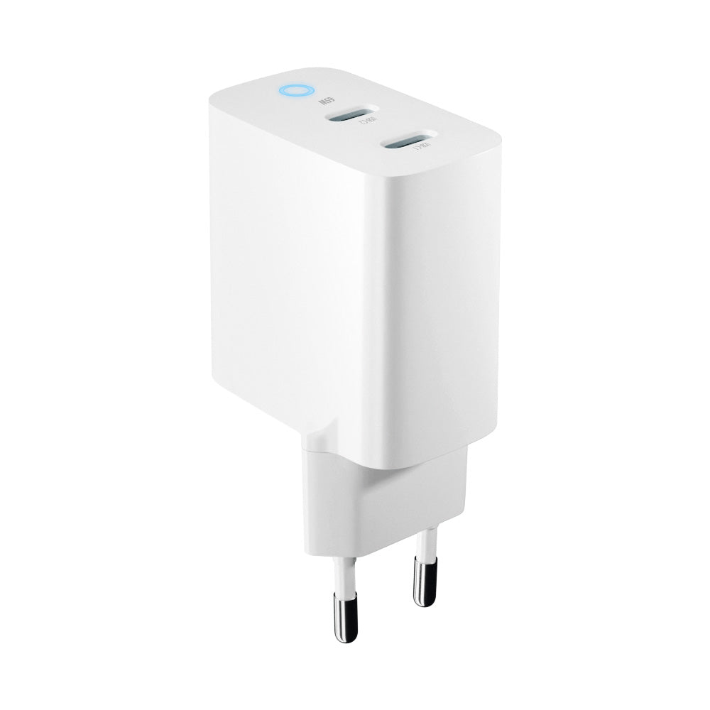 Chargeur Forever TC-06 65W 2x USB-C GaN — Blanc