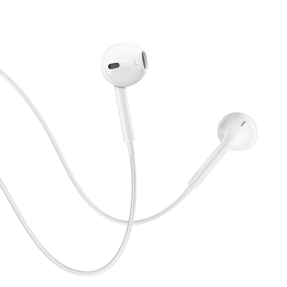 Écouteurs BWOO filaires 3,5mm blanc — Son Hi-Fi
