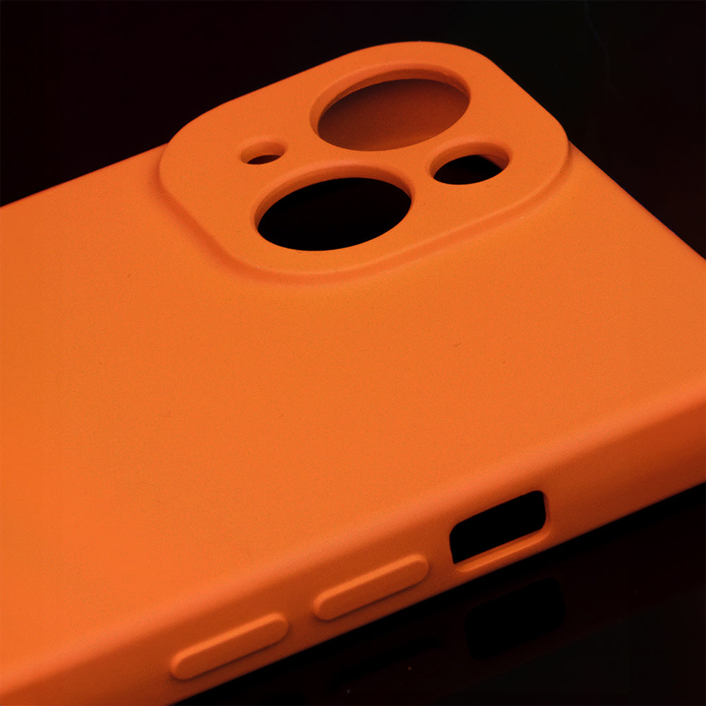 Silicon case for Xiaomi Redmi 13c 5G orange