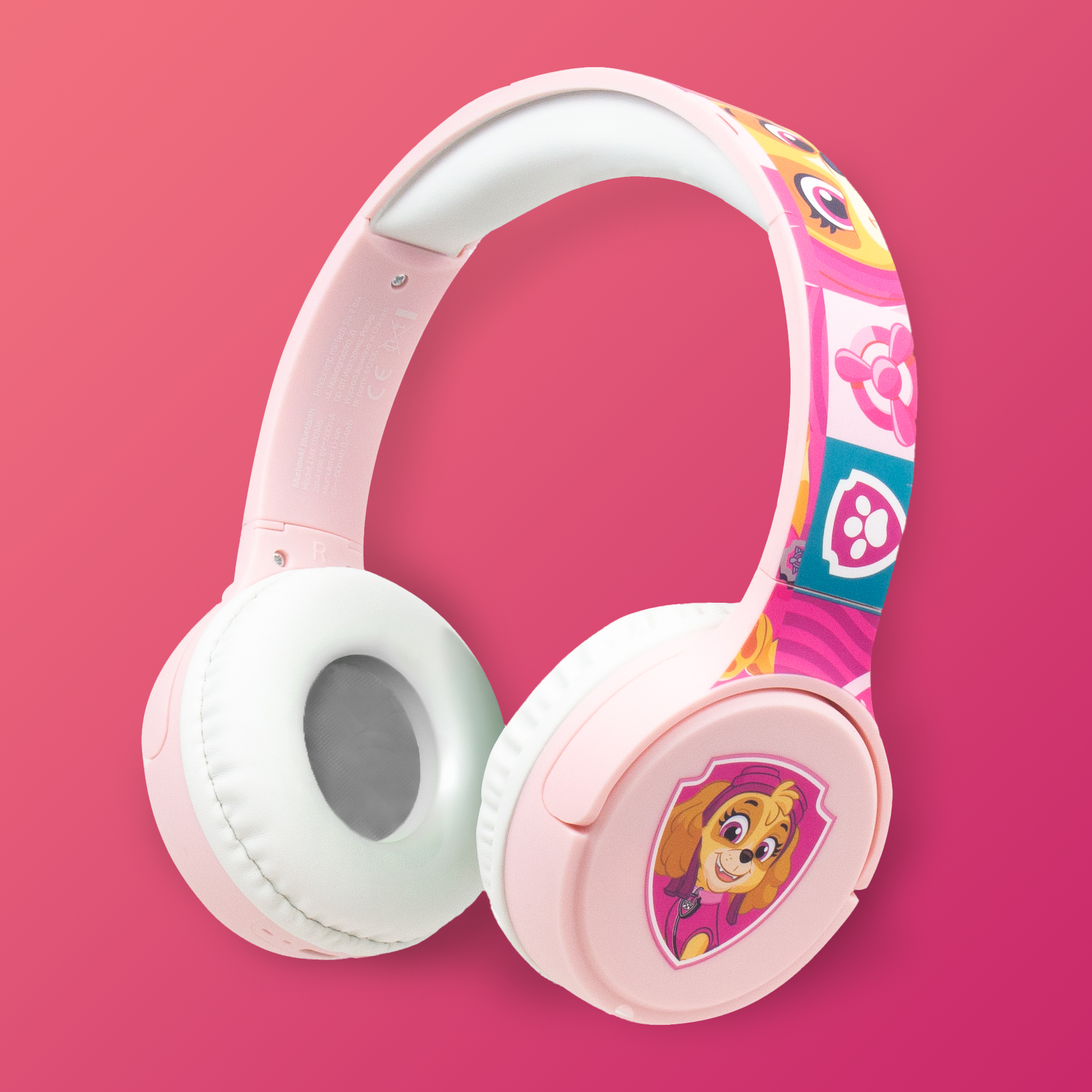 Paw Patrol Bluetooth headphones pink