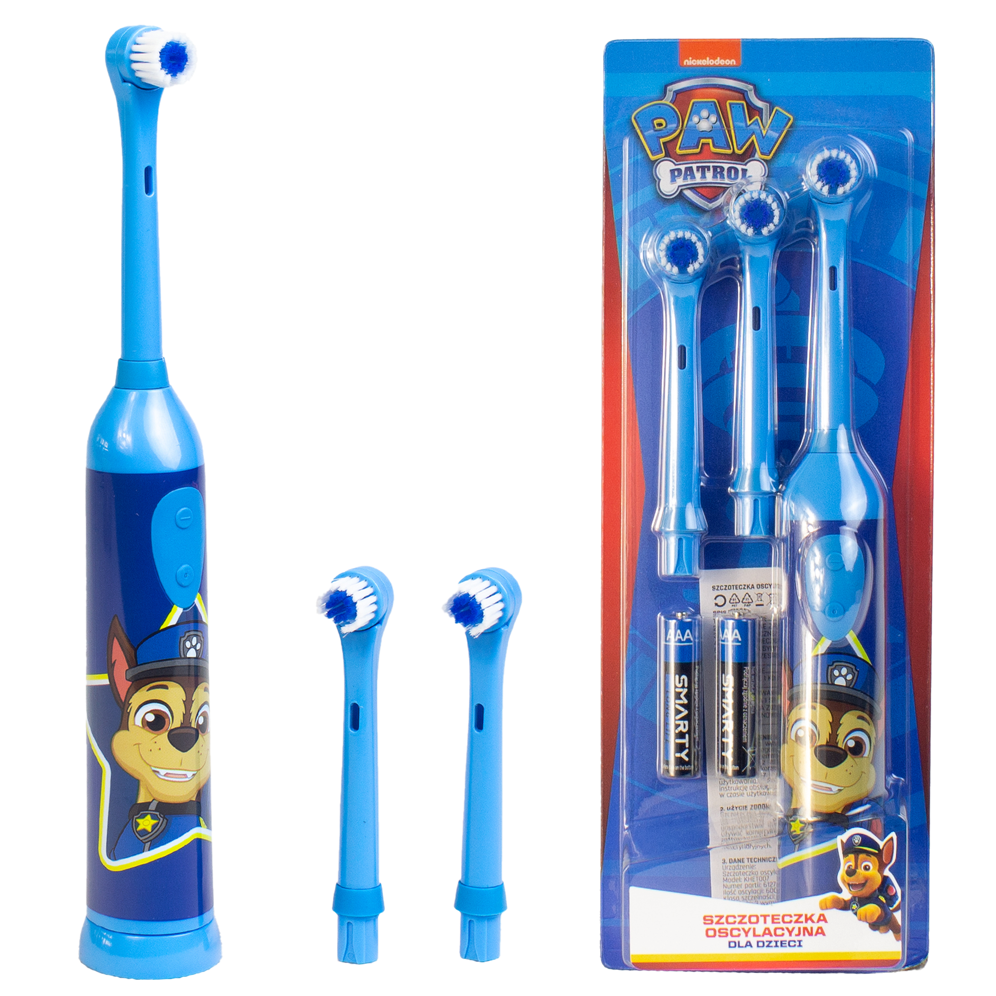 Paw Patrol oscillating children's toothbrush blue