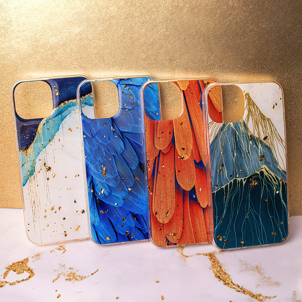 Gold Glam case for Samsung Galaxy A15 4G / A15 5G mountain
