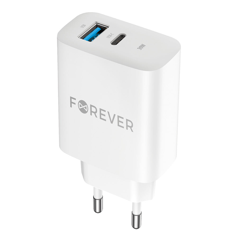 Chargeur mural Forever TC-07 30W USB-C + USB