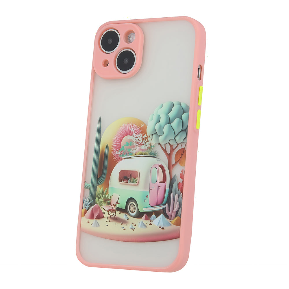 Ultra Trendy case for iPhone 14 6,1" Travel pink