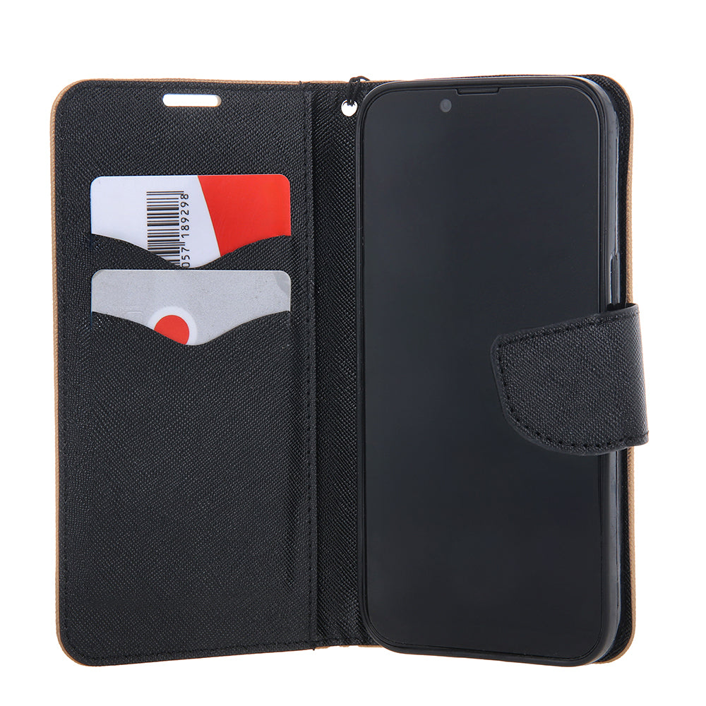 Smart Fancy case for iPhone 16 Pro 6,3" black-gold