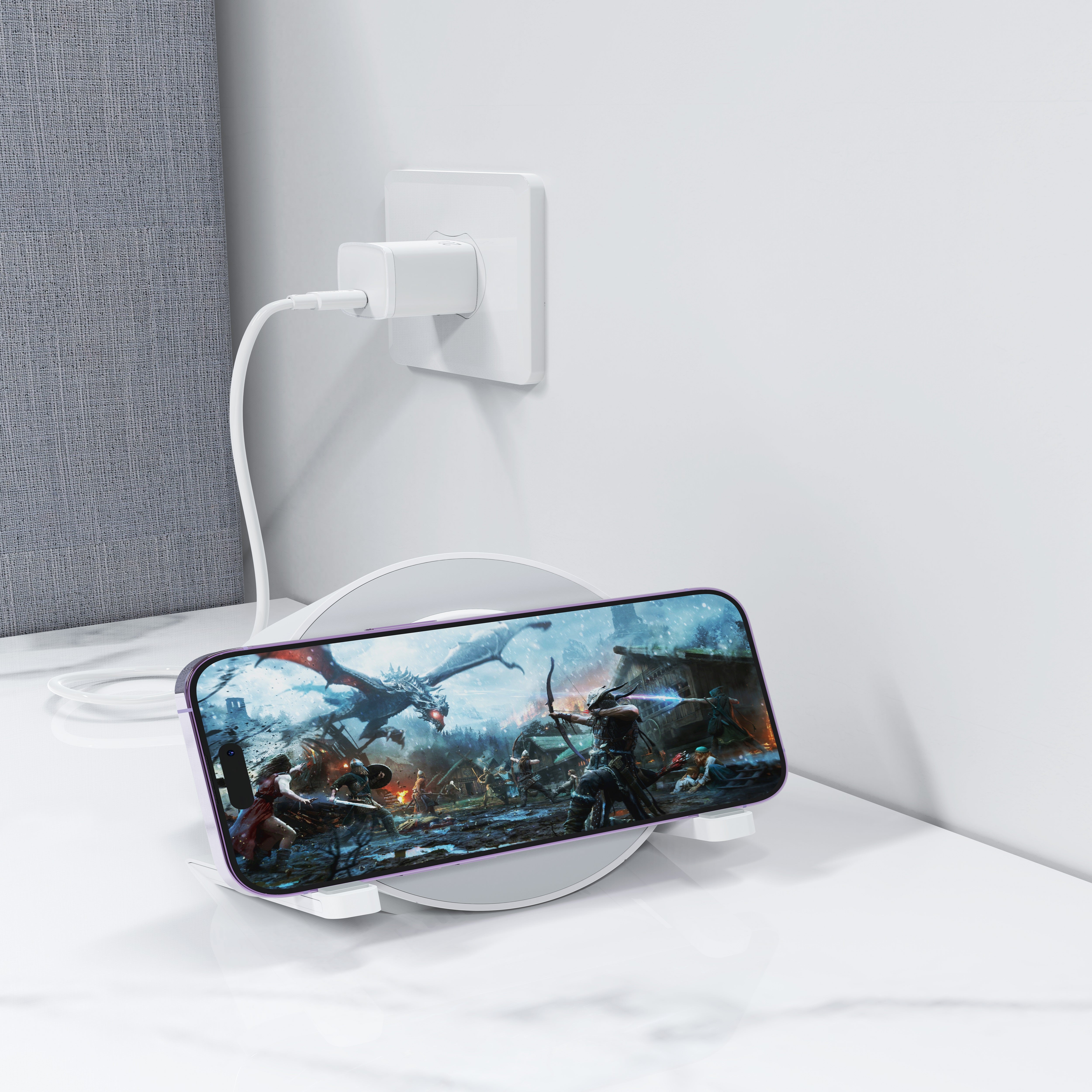 Enceinte Bluetooth Devia IM-3 — Chargeur 15W et Lampe